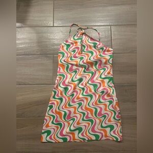 Zara Patterned mini dress